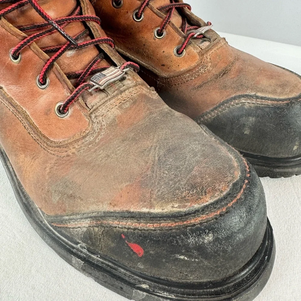 Red Wing BRNR XP 6 Inch Waterproof Safety Toe Boot in Brown Size 8‎